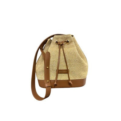 Camel Leather Luxury deals Bucket Bag