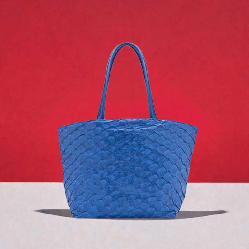 Delray Shopper - Cobalt Pirarucu