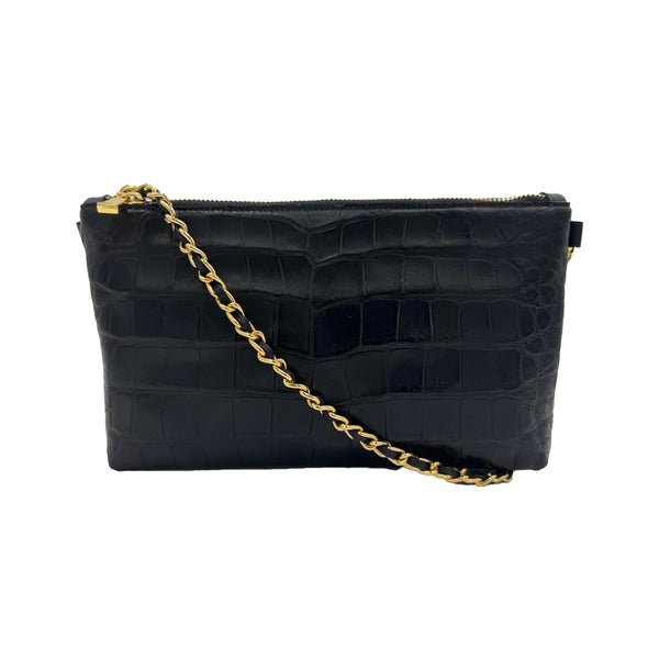 Nolita - Crossbody - Black Luxe Leather - Chain Strap